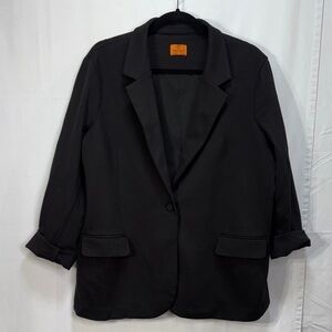 👛 Mary Craft Black knit blazer Jacket